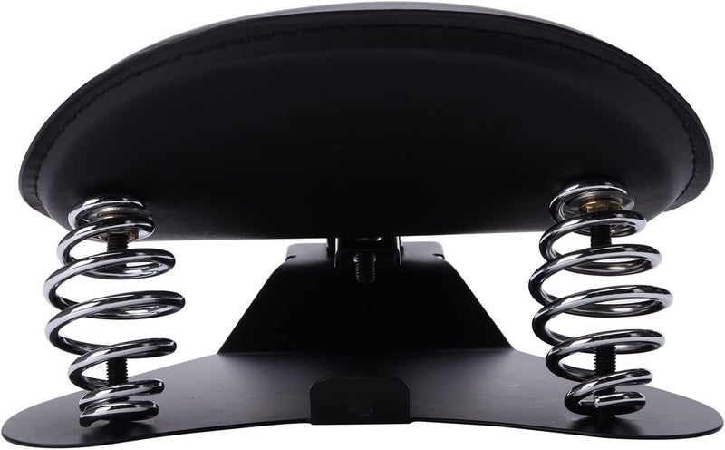 DREAMIZER Motorcycle Seat Cushion Driver Solo Seats with Spring Bracket PU Leather Compatible with Harley Honda Yamaha Kawasaki Sportster Iron 883 1200 Chopper Bobber Cafe Racer - Image 4